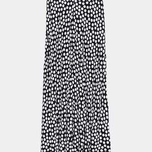 Zara Black and White Polka Dot Maxi Skirt